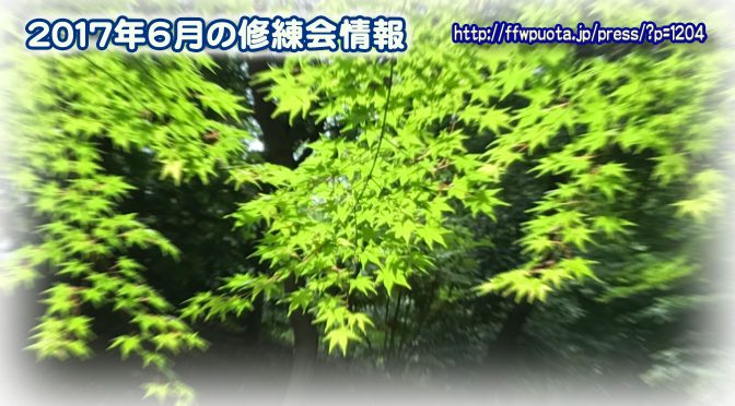2017年6月の修練会情報